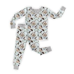kindthing wildwoven Puffin Point Two-Piece Pajama Set modal like bamboo nwt